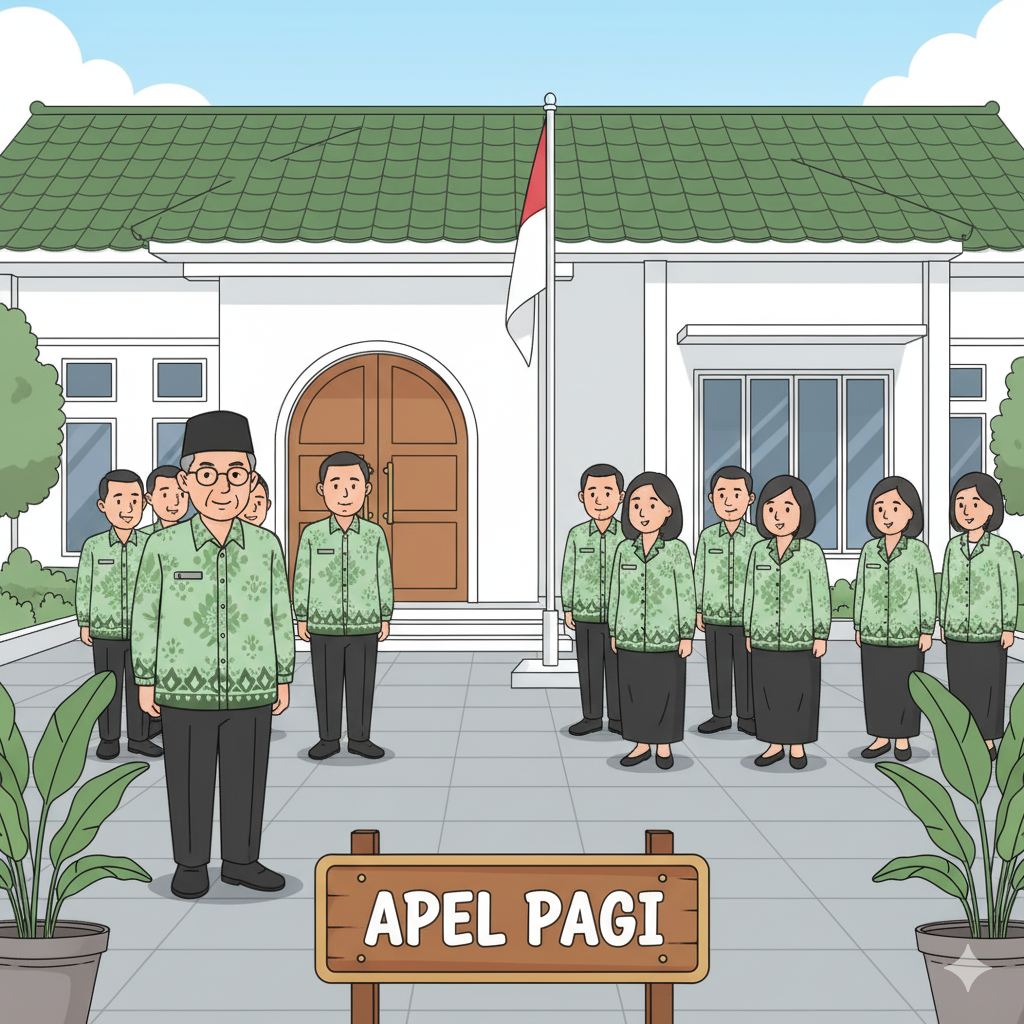 Apel Pagi Semua Pegawai